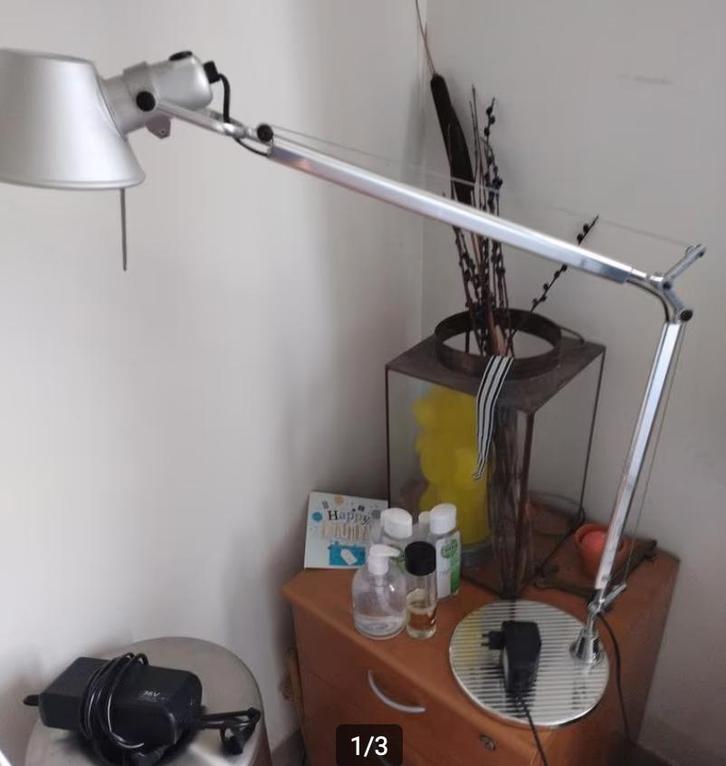 Artemide Tolomeo bureaulamp, Huis en Inrichting, Lampen | Tafellampen, Zo goed als nieuw, 50 tot 75 cm, Metaal, Ophalen
