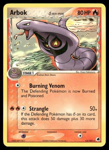 Arbok δ 13/101 - Dragon Frontiers beschikbaar voor biedingen