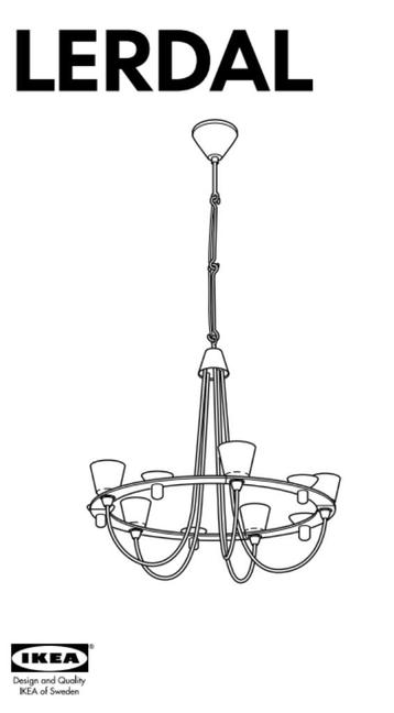 Chandelier suspendu (LERDAL, ikea) beschikbaar voor biedingen