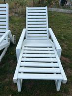Witte tuin ligzetels, Tuin en Terras, Ophalen, Gebruikt