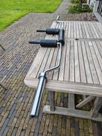 Safety squat bar 220cm in inox, Sport en Fitness, Ophalen of Verzenden, Zo goed als nieuw