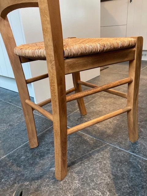 Chaises de cuisine en bois/osier, Maison & Meubles, Chaises, Utilisé, Cinq, Six Chaises ou plus, Bois, Osier ou Rotin, Autres couleurs