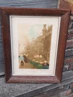 Eau forte signe piet volckaert, Ophalen of Verzenden