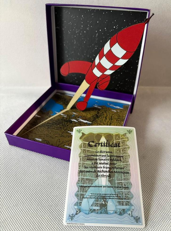 Diorama Kuifje, Verzamelen, Overige Verzamelen, Zo goed als nieuw, Ophalen of Verzenden