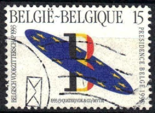 Belgie 1993 - Yvert/OBP 2519 - Europees voorzitterschap (ST), Timbres & Monnaies, Timbres | Europe | Belgique, Affranchi, Europe