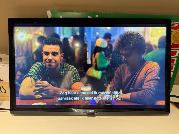 Philips 24” TV + muurbeugel & afstandsbedieningsrekje, Audio, Tv en Foto, Televisies, Zo goed als nieuw, 40 tot 60 cm, Full HD (1080p)