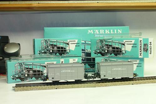 MARKLIN 46562 SNCB NMBS 5 WAGONS INTERCOM BRUXELLES GRIS, Hobby en Vrije tijd, Modeltreinen | H0, Zo goed als nieuw, Wagon, Wisselstroom