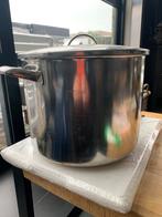Grote kookpot - zie afmetingen op foto, Inox, Gebruikt, Keramische plaat, Ophalen
