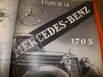revue technique mercedes 170 de 1949-1952, Autos : Divers, Modes d'emploi & Notices d'utilisation, Enlèvement ou Envoi