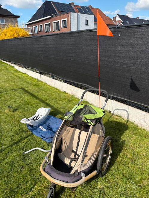 Croozer 737 - voor 1 passagier, Fietsen en Brommers, Fietsaccessoires | Aanhangwagens en Karren, Gebruikt, Kinderkar, Minder dan 20 kg