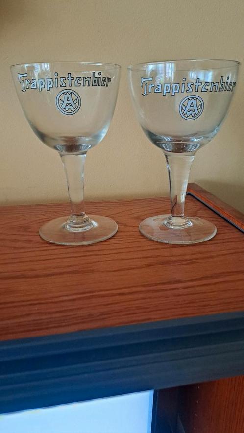 2 verres de WESTMALLE Trappist, Collections, Marques de bière, Comme neuf, Enlèvement ou Envoi