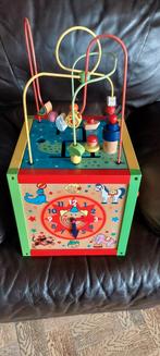 Houten speelgoedkubus., Kinderen en Baby's, Speelgoed | Houten speelgoed, Gebruikt, Ophalen