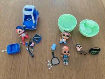 Lol pakket met auto jongen baby en diertje beschikbaar voor biedingen