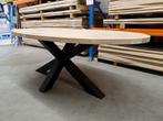 eettafel | eiken tafelblad | tafel ovaal | eet tafel ovaal, Huis en Inrichting, Tafels | Eettafels, Ophalen, Ovaal, Eikenhout