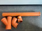 Pvc Afvoerbuis + stukken 110mm, Doe-het-zelf en Bouw, Buizen en Afvoer, Ophalen, Nieuw, PVC