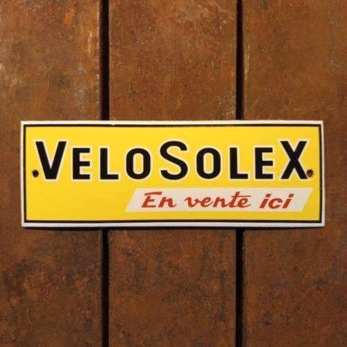 Emaille Schild SOLEX VeloSolex Motorfiets Reclamebord Plaque, Verzamelen, Merken en Reclamevoorwerpen, Gebruikt, Reclamebord, Verzenden