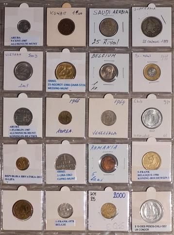 20 wereldmunten door elkaar  (8) beschikbaar voor biedingen