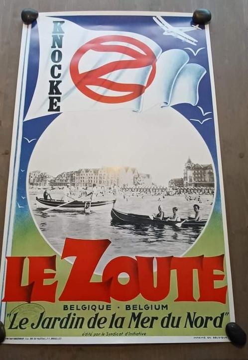 Affiche Knocke Le Zoute - Le Jardin de la Mer du Nord, Collections, Posters & Affiches, Comme neuf, Enlèvement ou Envoi