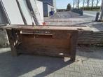 Authentieke oude werkbank, Doe-het-zelf en Bouw, Werkbanken, Ophalen, Gebruikt, Minder dan 70 cm, Bankschroef