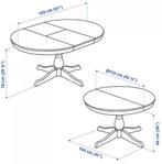 Witte ronde tafel, Huis en Inrichting, Tafels | Eettafels, Rond, Zo goed als nieuw, Ophalen