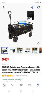BRASQ Bolderkar Opvouwbaar Nieuw in doos ongeopend + extra, Caravans en Kamperen, Bolderkarren, Ophalen, Opvouwbaar, Nieuw