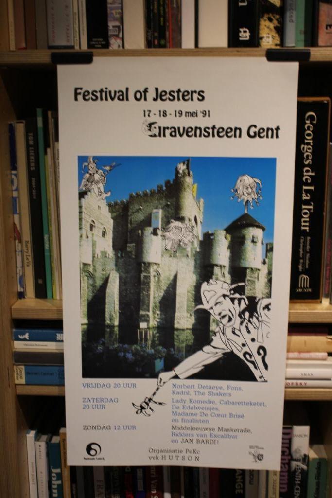 Festival of Jesters 1991 Gent affiche, Verzamelen, Posters, Ophalen of Verzenden