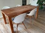 Teak tafel met 4 stoelen, Enlèvement, Comme neuf, Synthétique