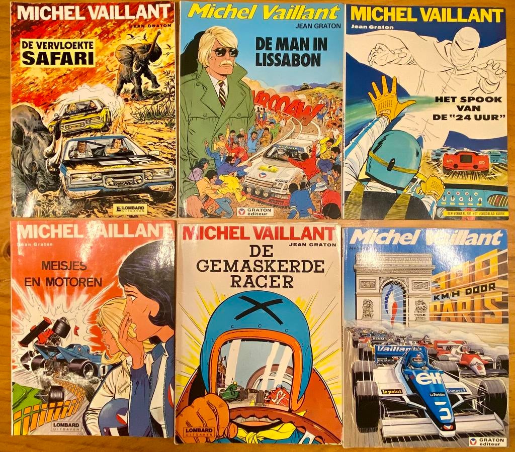 Michel Vaillant - Lot van 6 strips in goede staat, Livres, BD, Utilisé, Plusieurs BD, Enlèvement ou Envoi