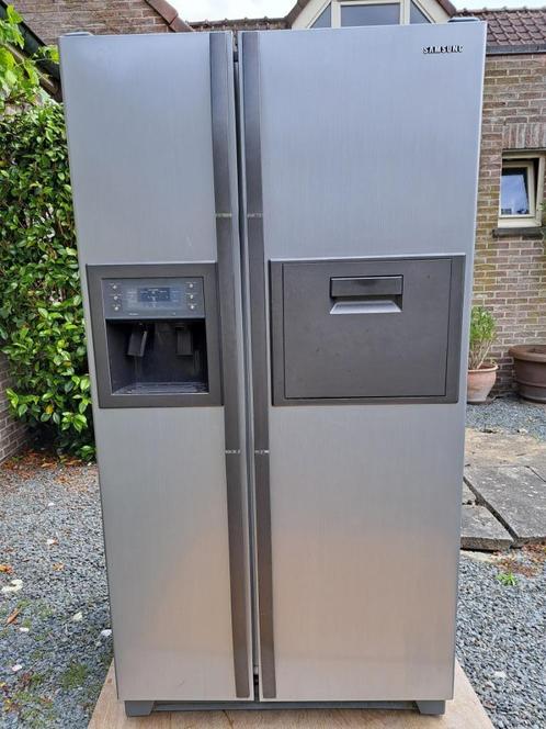koelvriescombinatie met icemaker, Elektronische apparatuur, Koelkasten en IJskasten, Gebruikt, Met vriesvak, 160 cm of meer, 60 cm of meer