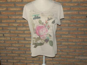 (119)- blouse femme t.42 rose beige beschikbaar voor biedingen