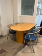 Wandtafel met 4 vintage stoelen, Huis en Inrichting, Tafels | Eettafels, Ophalen of Verzenden