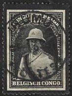 1 Rouwzegel Belgisch Congo het overlijden Koning Albert 1, Postzegels en Munten, Ophalen of Verzenden, Gestempeld, Koningshuis