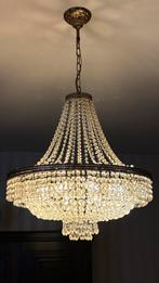 Kristallen kroonluchter, Huis en Inrichting, Lampen | Kroonluchters, Ophalen, Zo goed als nieuw