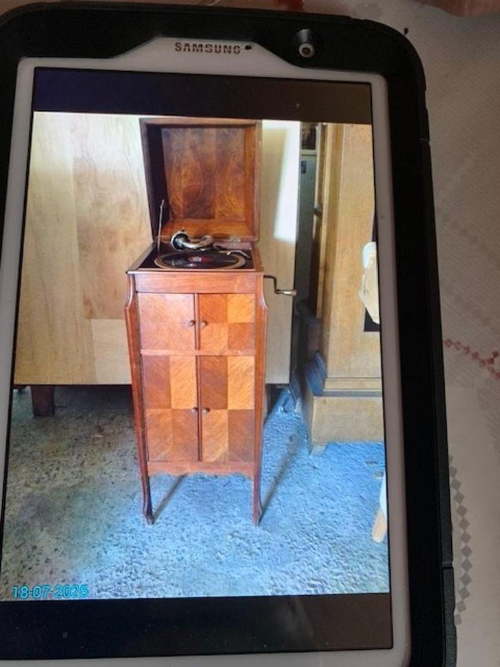 OUDE GRAMMOFOON PLATEN SPELER, Audio, Tv en Foto, Platenspelers, Gebruikt, Platenspeler, Ophalen