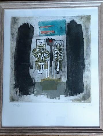 Ets Rene Mels "Les cosmonautes e.a "getekend"/kader beschikbaar voor biedingen