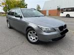 BMW 520d / cuir / clim / GPS / Cruise / 2007/ 163ch /, Autos, Cuir, Argent ou Gris, Boîte manuelle, Noir