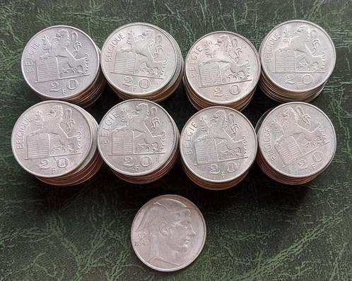 Lot 20 francs zilver, 81 stuks, Timbres & Monnaies, Monnaies | Belgique, Monnaie en vrac, Argent, Argent, Enlèvement ou Envoi
