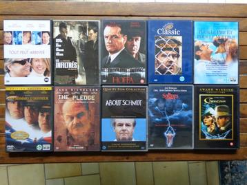)))  Lot de 10 DVD //  Jack Nicholson  (((
