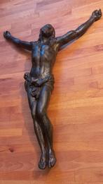 Gietijzeren Christus. XIXe eeuw. 48,5 cm. Kruisbeeld, Antiek en Kunst, Antiek | Religieuze voorwerpen, Ophalen