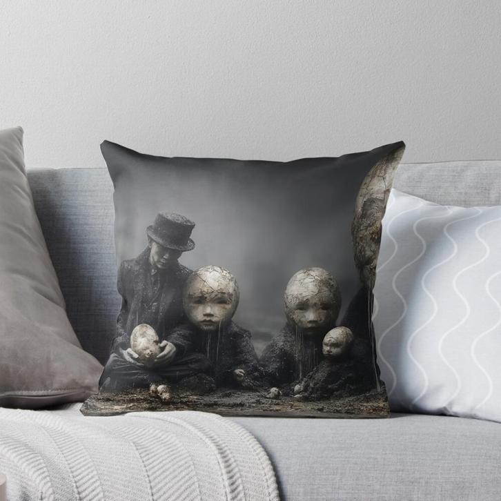 Sierkussen - Little Rebirths - Bank - Woonkamer - Bed, Huis en Inrichting, Woonaccessoires | Kussens, Nieuw, Overige kleuren, Vierkant