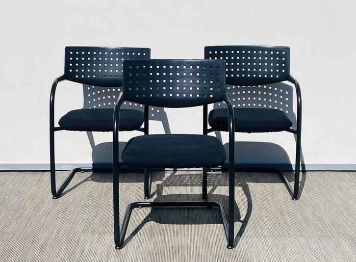Antonio Citterio / Vitra stoelen # Vintage 90s # Armstoelen, Huis en Inrichting, Stoelen, Gebruikt, Eén, Kunststof, Metaal, Stof