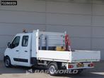 Renault Master 110PK Open Laadbak Kraanwagen HMF 52 Airco Cr, Auto's, Gebruikt, Euro 6, 4 cilinders, Renault