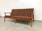 Vintage mid-century 3-zits bank/zetel/sofa, Huis en Inrichting, Zetels | Zetels, Ophalen, Gebruikt, 150 tot 200 cm, Driepersoons