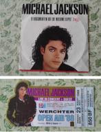 Oud 1988 Michael Jackson werchter open air ticket met promo, Tickets en Kaartjes