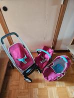 set smoby koets, draagwieg en maxi cosi, Kinderen en Baby's, Ophalen, Gebruikt, Babypop