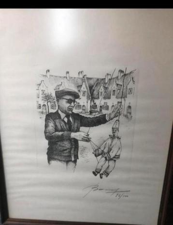 Gravure Pierke van Bonnaville de Bonnaville avec cadre, Enlèvement