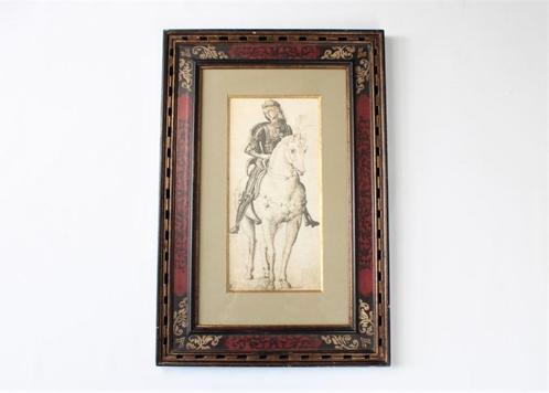 Reproduction Il Perugino: "Jeune homme en armure, à cheval", Antiquités & Art, Art | Peinture | Classique, Enlèvement ou Envoi
