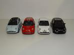 1/43 Lot fiat 500 abarth & cabriolet burago mondo motors, Enlèvement ou Envoi, Comme neuf, Voiture, Autres marques
