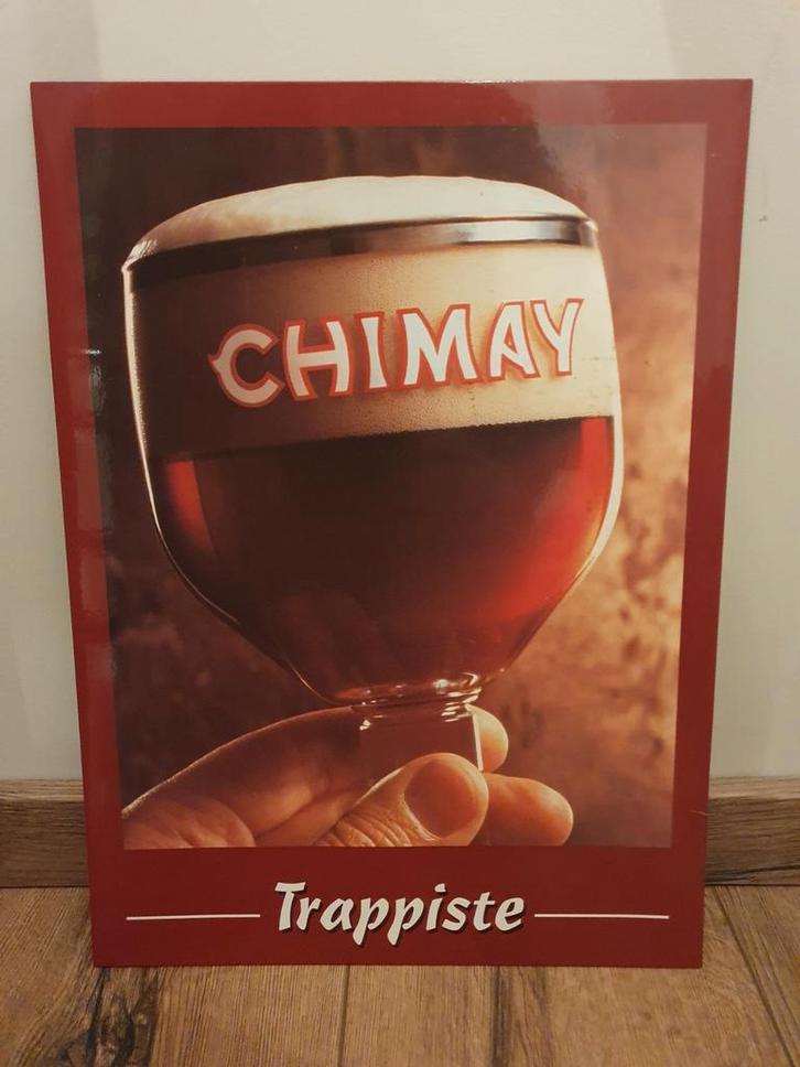 Panneau publicitaire en carton - Chimay Trappiste -, Collections, Marques & Objets publicitaires, Utilisé, Enlèvement ou Envoi