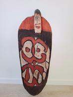 Asmat schild, gesneden in reliëf, Ophalen of Verzenden